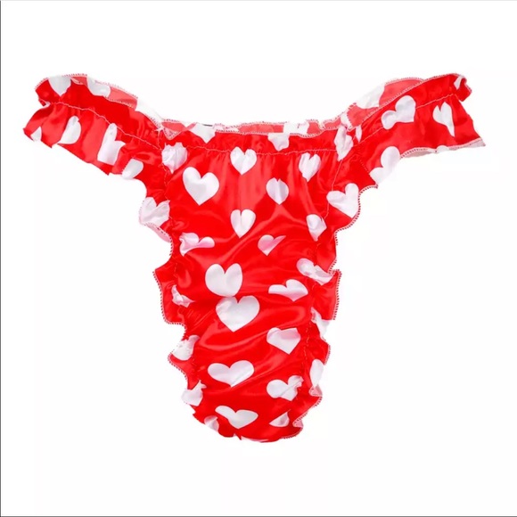 Men’s Women’s Silk Panties Satin Briefs Cute Hi-Lo Rise Thongs Scrunch Underwear - Picture 7 of 16